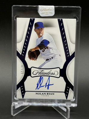 2025 Panini Flawless #FA-NR Nolan Ryan Sapphire Auto #/15