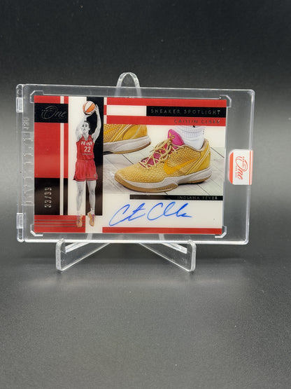 2025 Panini One and One WNBA SSS-CC Caitlin Clark Sneaker Spotlight Auto /99