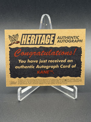 2005 Topps Heritage WWE #NNO Kane Authentic Autographs