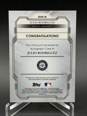 2019 Bowman Sterling #BSPA-JR Julio Rodriguez Auto
