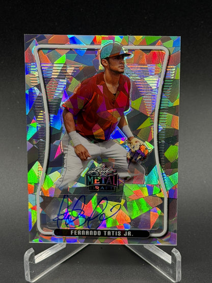 2020 Leaf Metal Draft #BA-FT1 Fernando Tatis Jr. Silver Crystals Auto
