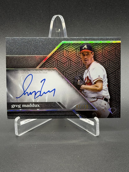 2024 Topps Diamond Icons #ACC-GM Greg Maddux Icons Chrome Autographs Black #/10