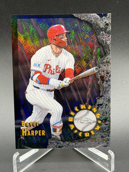 2026 Topps Chrome Logofractor Bryce Harper Wrecking Crew Black Refractor /10
