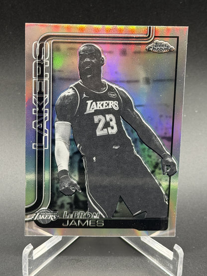 2025-26 Topps Chrome Update #1 LeBron James Negative Refractor