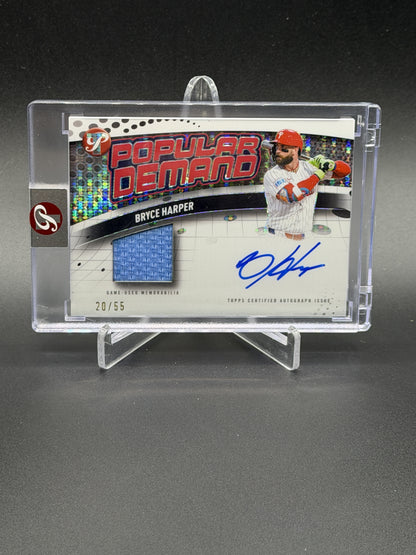 2026 Topps Pristine Bryce Harper Popular Demand Auto Game-Used Relic /55