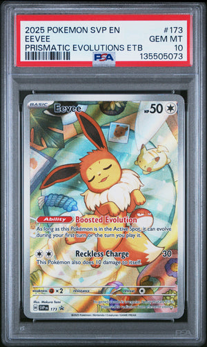 2025 Pokemon SV: Prismatic Evolutions Promo #173 Eevee PSA 10 (073)