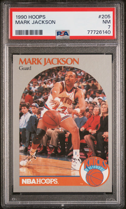1990-91 Hoops #205 Mark Jackson (Mendez Brothers) PSA 7