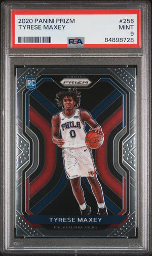2020-21 Panini Prizm #256 Tyrese Maxey Rookie RC PSA 9