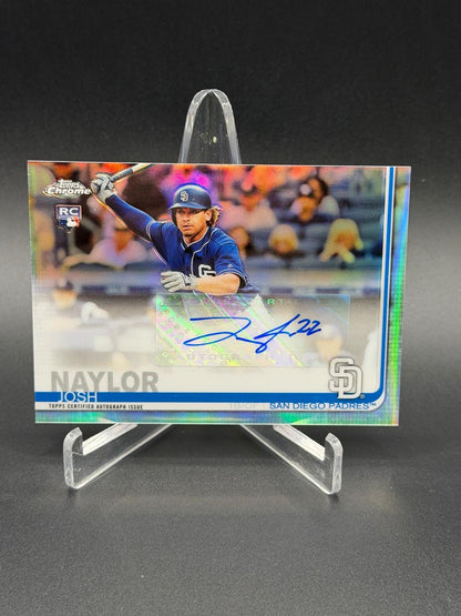 2019 Topps Chrome Update #CUA-JN Josh Naylor Rookie RC Auto Refractor