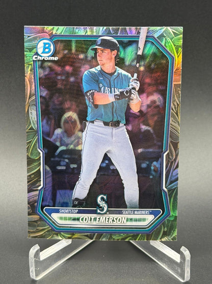 2026 Bowman #BCP-154 Colt Emerson Chrome Sunflower Seeds Refractor SSP