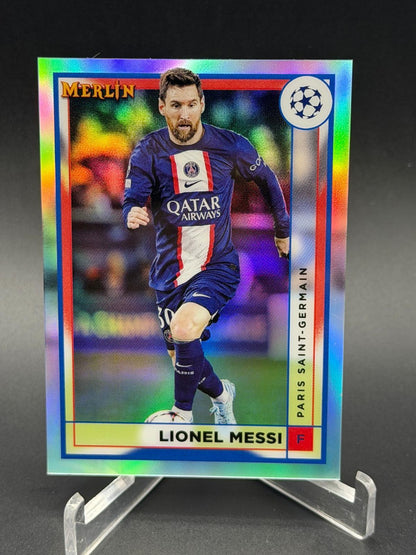 2022-23 Merlin UEFA Club Competitions #104 Lionel Messi Refractor