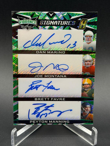 2023 Leaf Vibrance Marino Montana Favre Manning Young Staubach Elway Auto 1/1