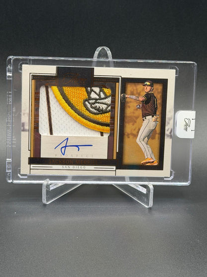 2024 Panini Three and Two #PJA-JM Jackson Merrill Jersey Auto Bases Loaded /3