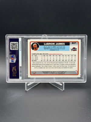 2006-07 Topps Chrome #67 LeBron James PSA 8