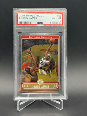 2006-07 Topps Chrome #67 LeBron James PSA 8