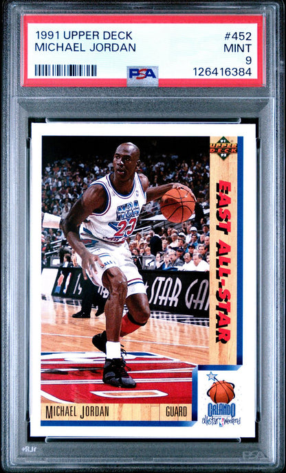 1991-92 Upper Deck #452 Michael Jordan PSA 9