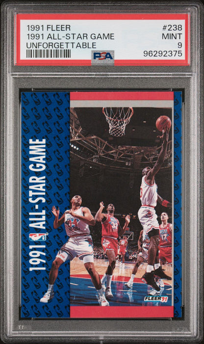 1991-92 Fleer #238 1991 All-Star Game PSA 9