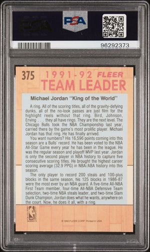 1991-92 Fleer #375 Michael Jordan PSA 9