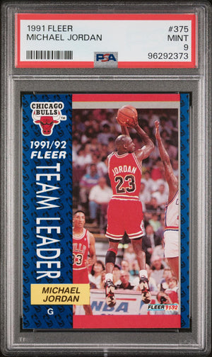 1991-92 Fleer #375 Michael Jordan PSA 9