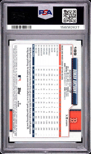 2026 Topps #189 Roman Anthony Rookie RC PSA 10