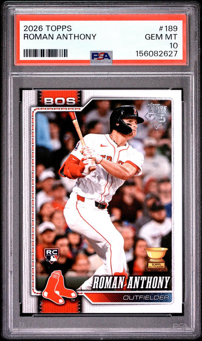 2026 Topps #189 Roman Anthony Rookie RC PSA 10