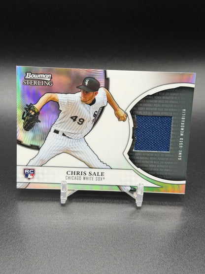 2011 Bowman Sterling #RRR-CS Chris Sale Rookie Refractor Game-Used Relic
