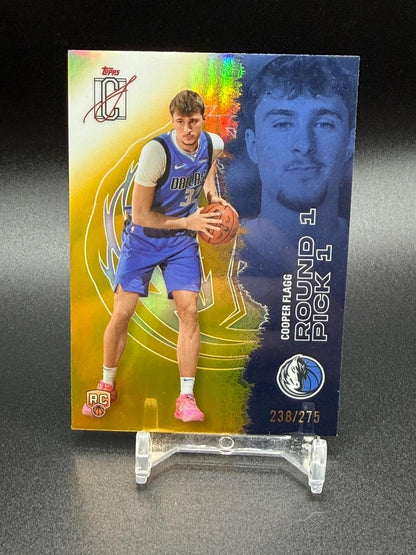 2025-26 Topps Signature Class #101 Cooper Flagg RC Chrome Yellow Refractor /275
