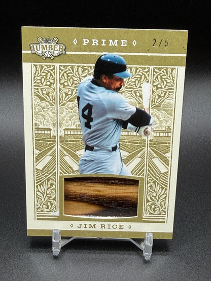 2025 Leaf Lumber #GLP-64 Jim Rice Game Used Lumber Prime