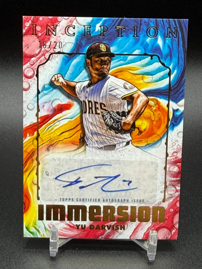2025 Topps Inception #IIA-YD Yu Darvish Inception Immersion Auto /20
