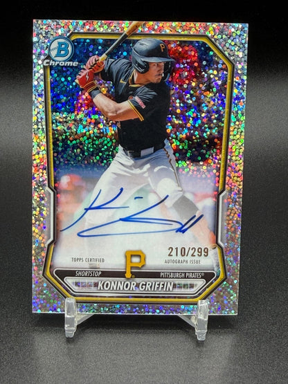 2026 Bowman #CPA-KG Konnor Griffin Chrome Auto Speckle Refractor #/299