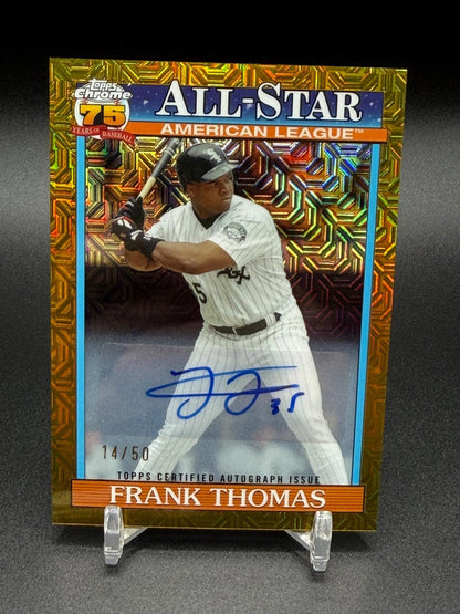 2026 Topps Silver Mojo Frank Thomas 1991 All-Star Chrome Auto Gold Refractor /50