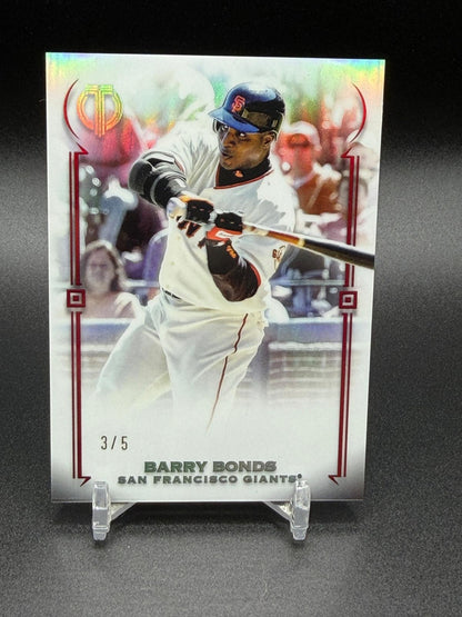 2026 Topps Tribute #TCA-BB19 Barry Bonds Career Achievement Award Red /5