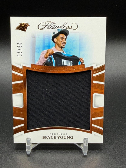 2025 Panini Flawless #FDNJ-BYG Bryce Young Rookie RC Draft Night Jerseys #/25