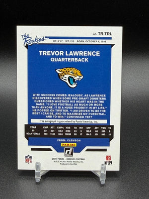 2021 Donruss #TR-TRL Trevor Lawrence The Rookies Autographs #/299