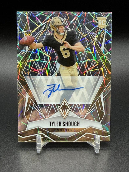 2025 Panini Phoenix #169 Tyler Shough Rookie Autographs Lazer Prizm