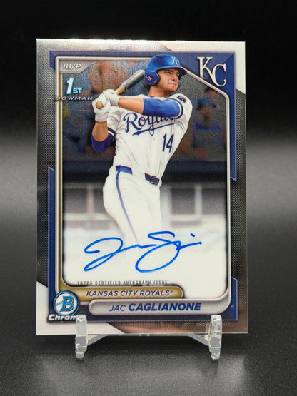 2024 Bowman Draft #CPA-JC Jac Caglianone Chrome 1st Auto