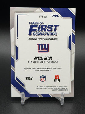 2026 Topps Flagship #FFS-AR Arvell Reese Rookie RC First Signatures