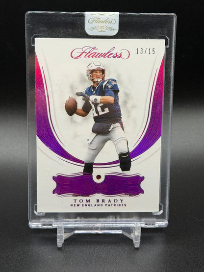 2018 Panini Flawless #1 Tom Brady Ruby #/15