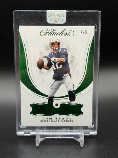 2018 Panini Flawless #1 Tom Brady Emerald #/5