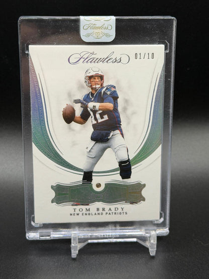 2018 Panini Flawless #1 Tom Brady Diamond #/10