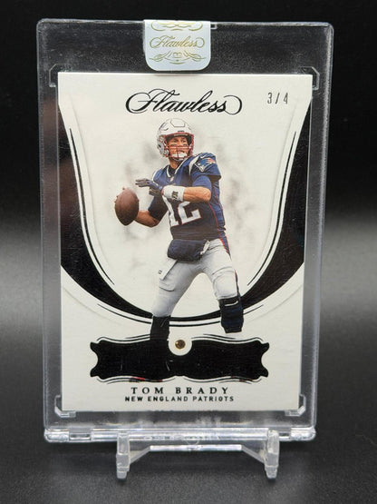2018 Panini Flawless #1 Tom Brady Chocolate Diamond #/4