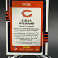 2025 Donruss #DTH-CWS Caleb Williams Threads Laundry Tag NFL Player's Logo 1/1