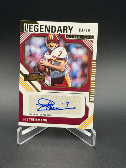 2024 Panini Contenders #LC-JTN Joe Theismann Legendary Contenders Auto Gold /10