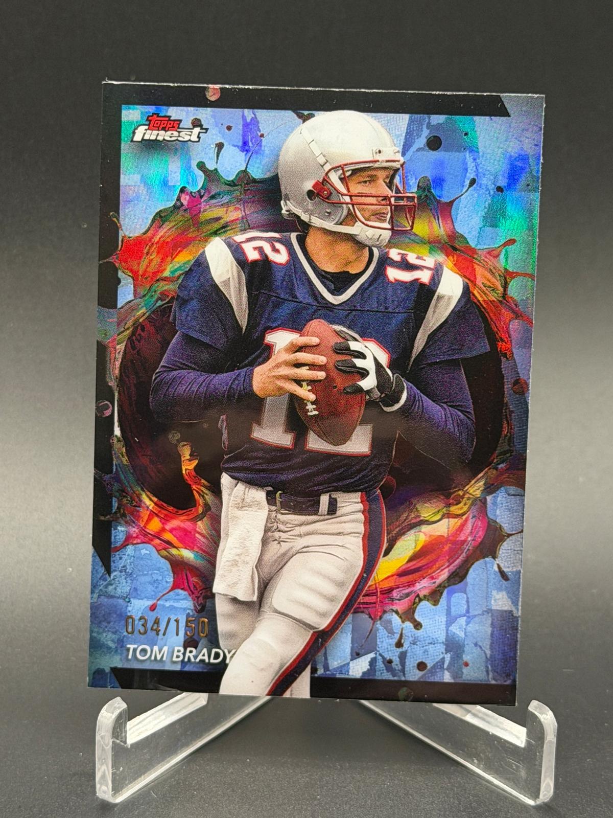 2024 Finest #230 Tom Brady Sky Blue Refractor #/150