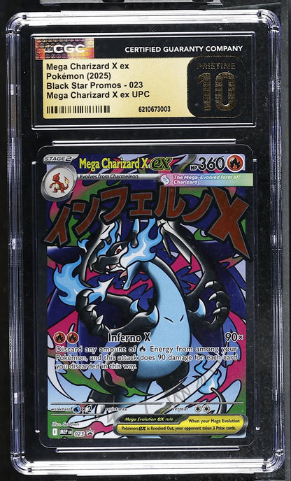 2025 Black Star Promos #023 Mega Charizard X ex CGC 10