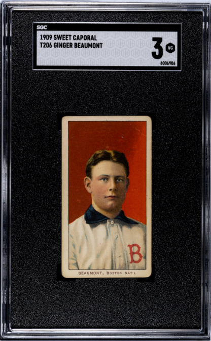 1909 Sweet Caporal T206 #NNO Ginger Beaumont SGC 3