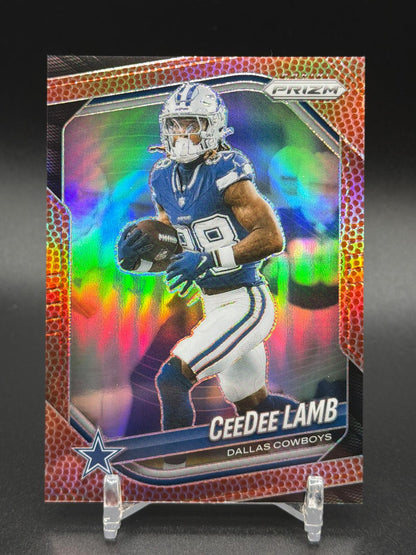 2025 Panini Prizm #154 CeeDee Lamb Pigskin #/180