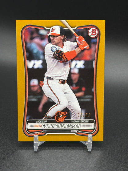 2026 Bowman #73 Gunnar Henderson Gold #/50