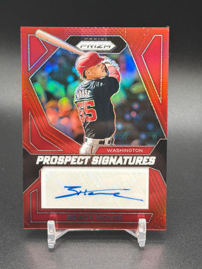 2024 Panini Prizm #PS-BH Brady House Prospects Signatures Red Prizm #/99