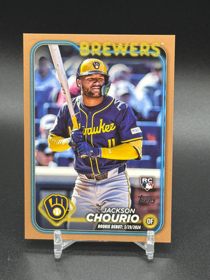 2024 Topps Update #US155 Jackson Chourio Rookie RC Gold #/2024